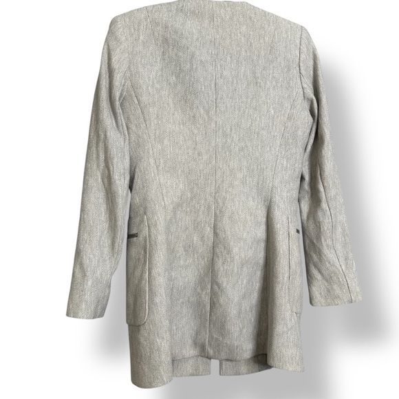 Zara Ladies Grey 3/4 Coat - Picture 2 of 8
